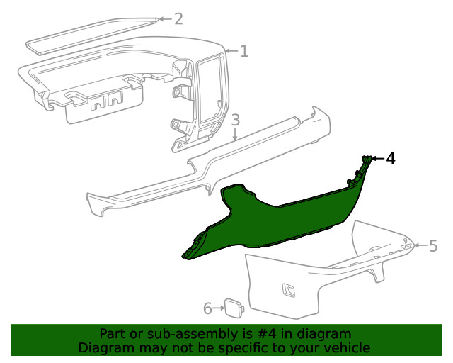 Genuine GM Center Panel 86823855