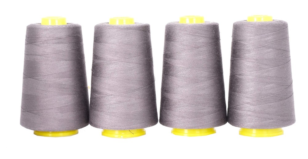 4 Pack of Serger Threads Taupe Threads for Sergers Machine - Sewing Thread Co...