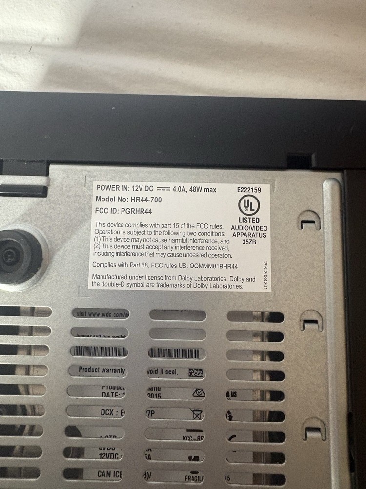 Direct TV Satellite Cable Receiver Bundle HR44-700 Tested