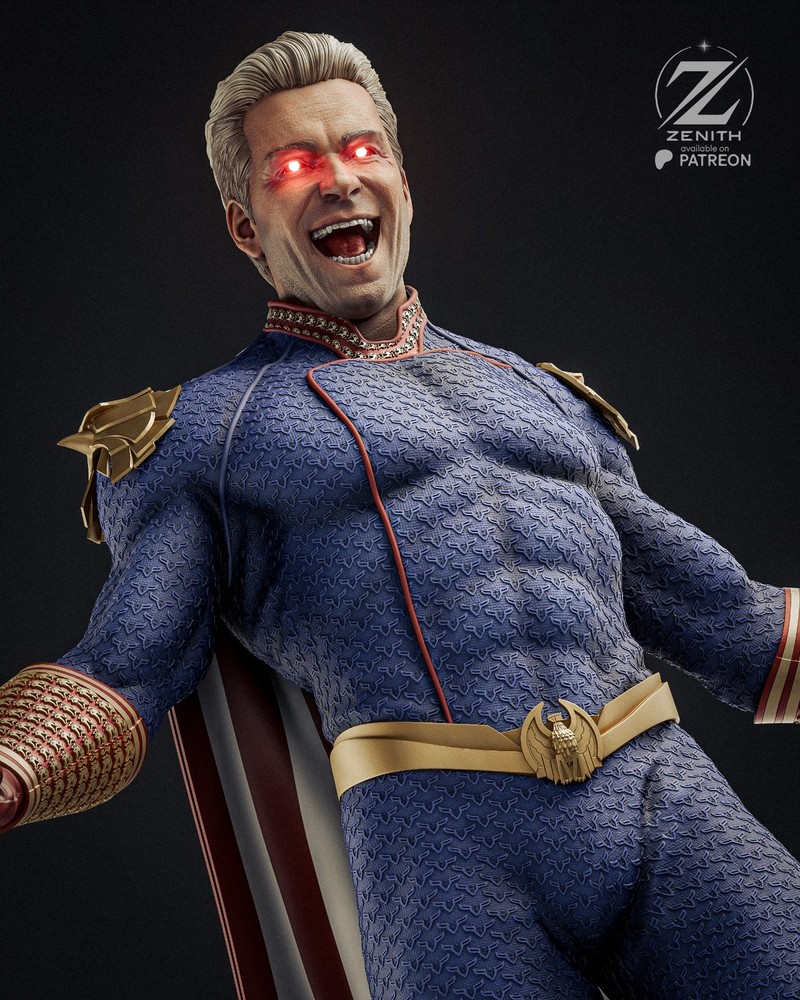 Homelander Statue 3D Printed Kit Unpainted/Unassembled