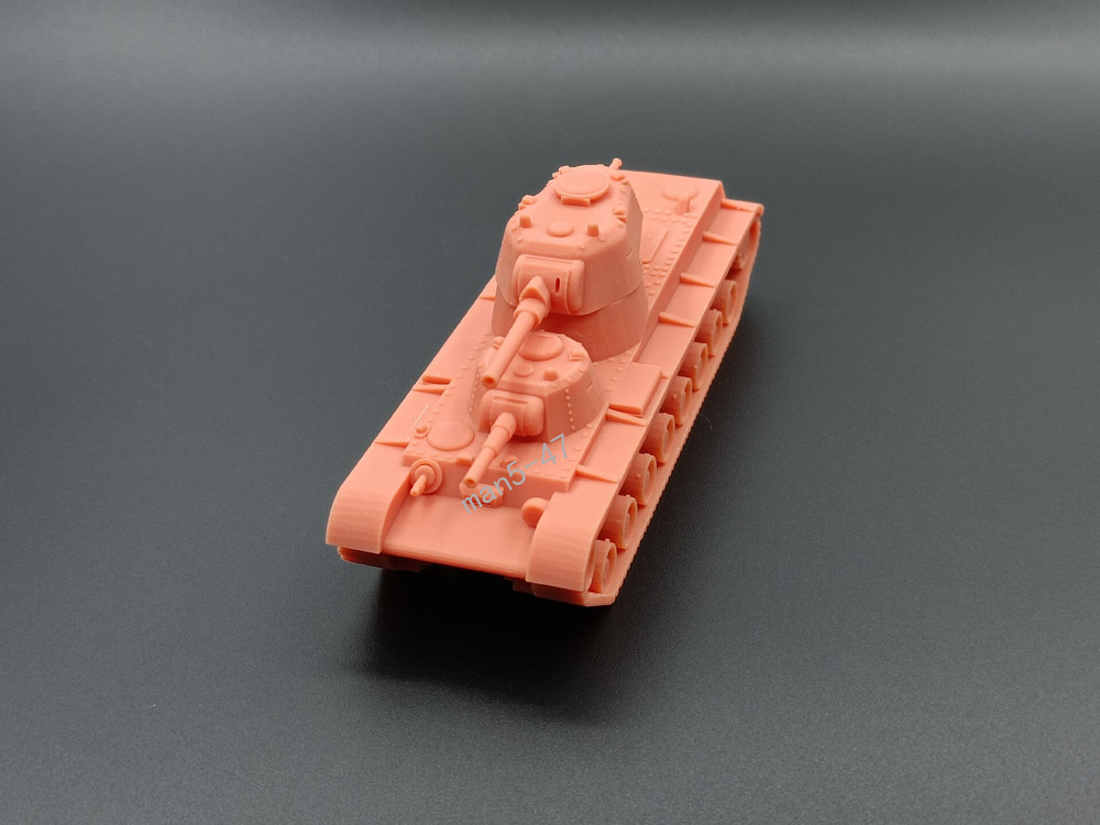 3D Printed 1/72/100/144 Soviet SMK tank Model Unpainted