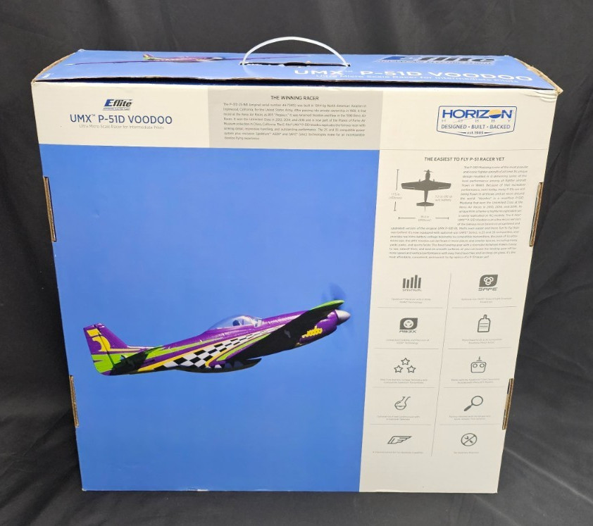 Horizon Hobby E-flite UMX P-51D VOODOO Bind-N-Fly Basic RC Plane