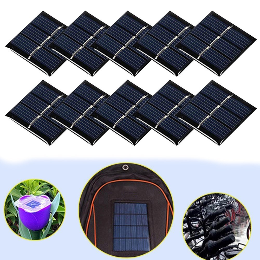 Solar Panel Cells Pack of 10 Suitable for Small Solar Systems and Projects