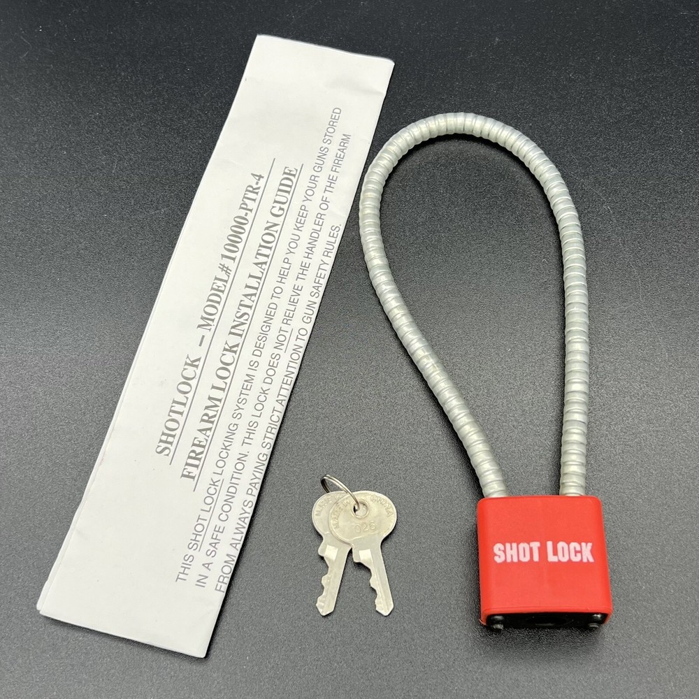 SHOTLOCK Model 10000-PTR-4 Firearm Gun Lock Cable Shot Lock