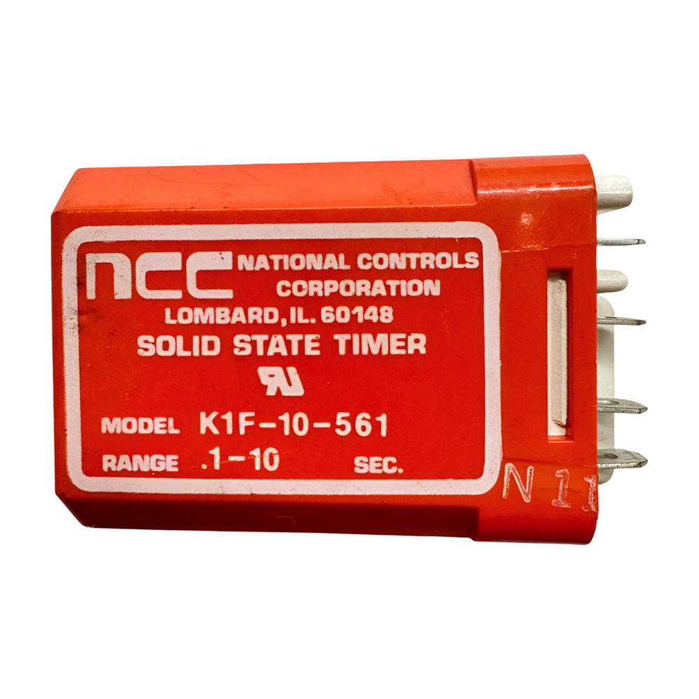 National Controls K1F-10-561 Solid State Timer, Range .1-10 sec. 10/6A, 150/300V