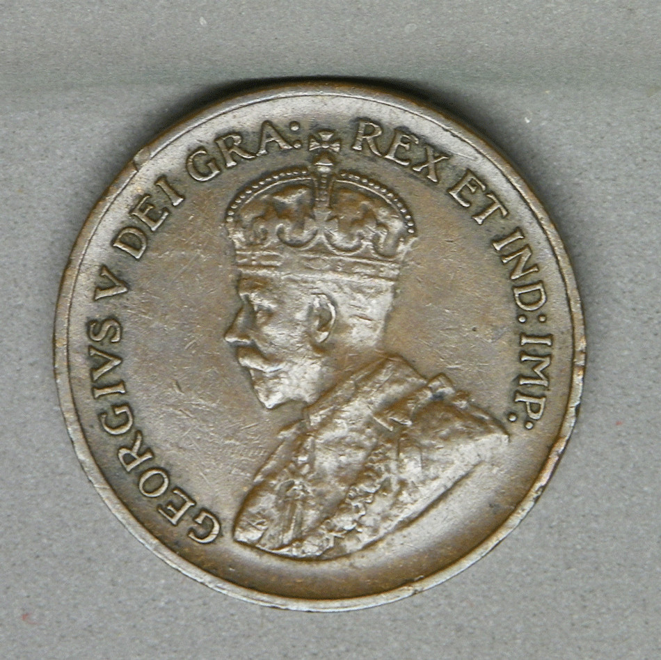 CANADA 1934 1 Cent, VF-XF
