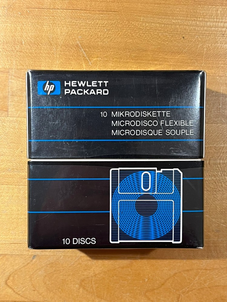 Hewlett Packard Single-Sided Micro Flexible Disc 92191A 3.5” 10 Pack