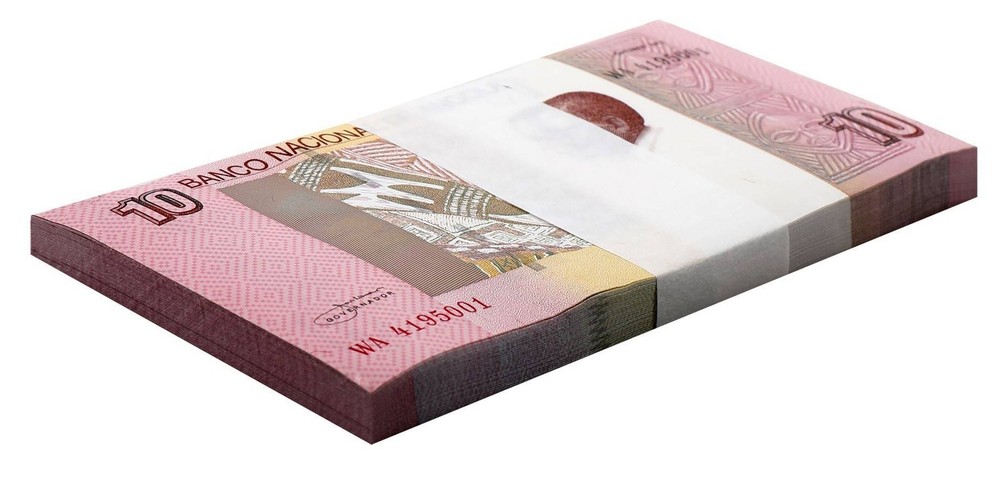 Angola 10 Kwanzas, 2012, P-151B, UNC X 100 PCS Bundle Pack