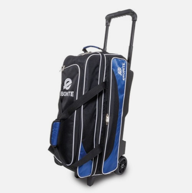 Ebonite Transport Blue 3 Ball Roller Bowling Bag