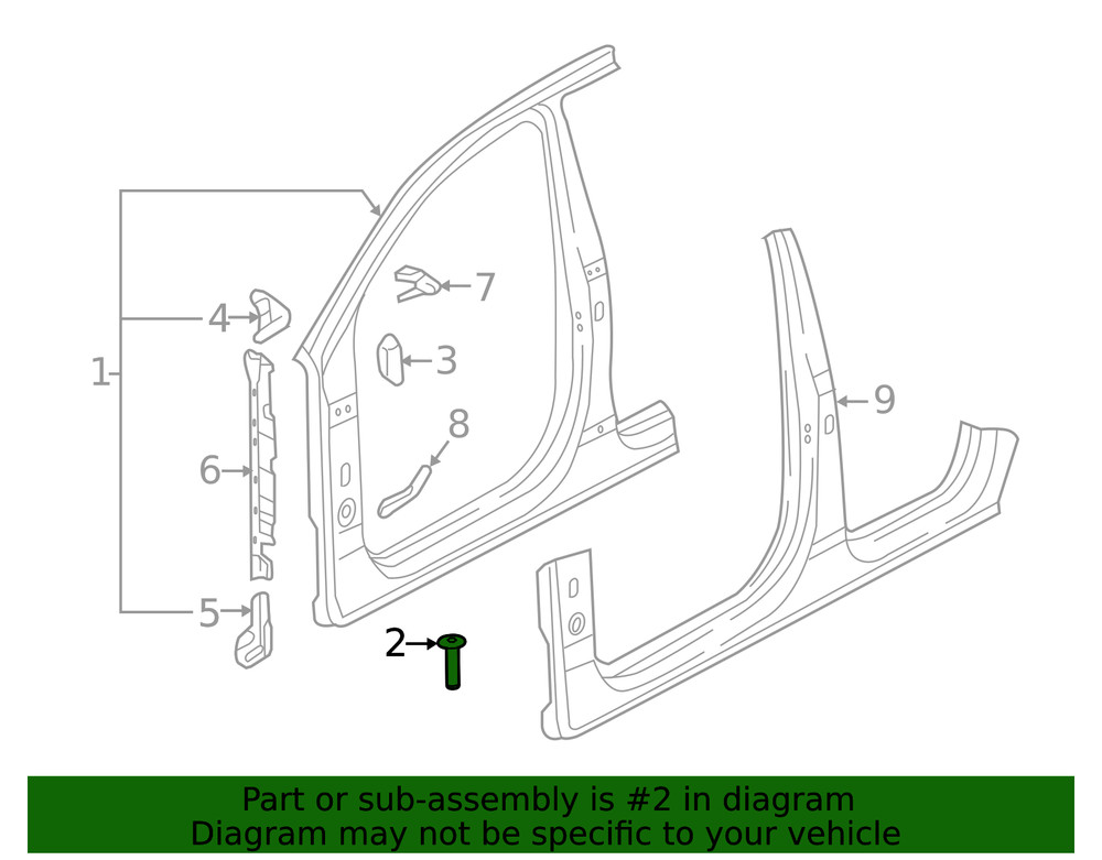 Genuine Audi Rivet N-107-440-01