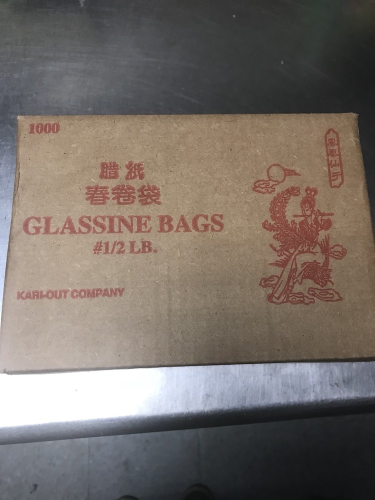 Square Glassine Bag - 1000/Case1/2 lb .