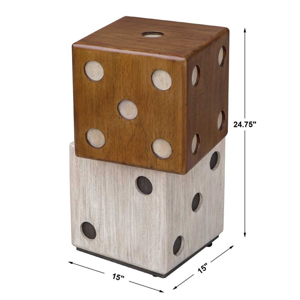 Uttermost 25485 Roll The Dice Accent Table