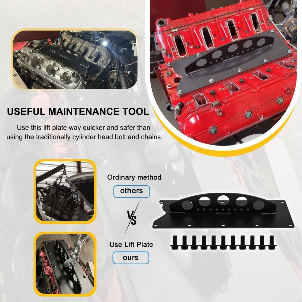 Precision LS Engine Lift Plate for Chevy LS Series | Safe & Efficient Hoisting