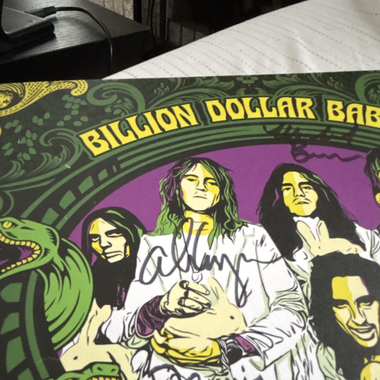 Alice Cooper Billion Dollar Babies Trillion Dollar signed insert 4 signatures