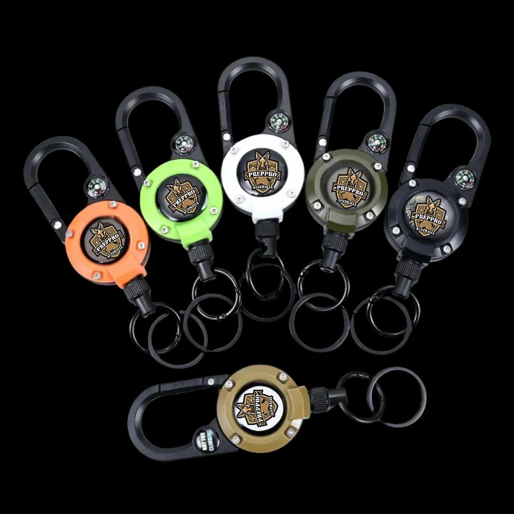 Retractable Compass Key Clip | PrepPro