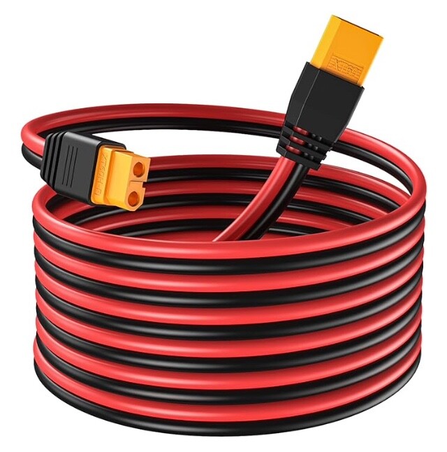 100ft Solar Panel Extension Cable Wire  XT60 Male to XT60 Female Connectors