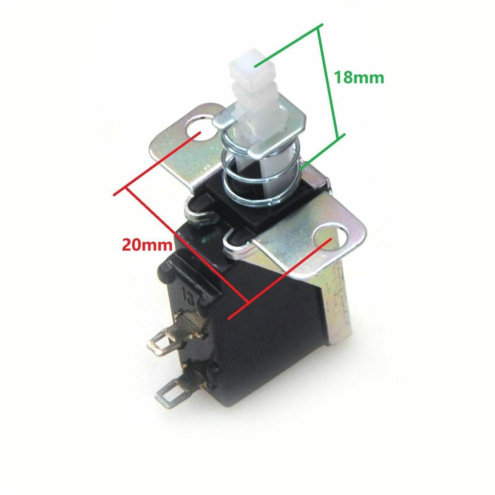 2x Universal Self-Locking Switch 2/3Pins Key Switch For Speaker Range Hood Fix