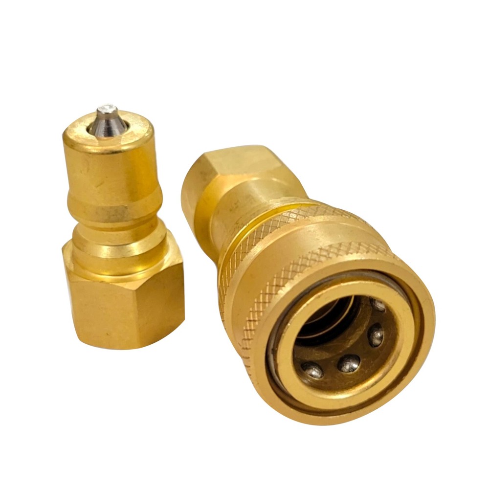 Easy Install 1Pack 1/4" Quick Disconnect Coupler Valve for Surface Cleaner