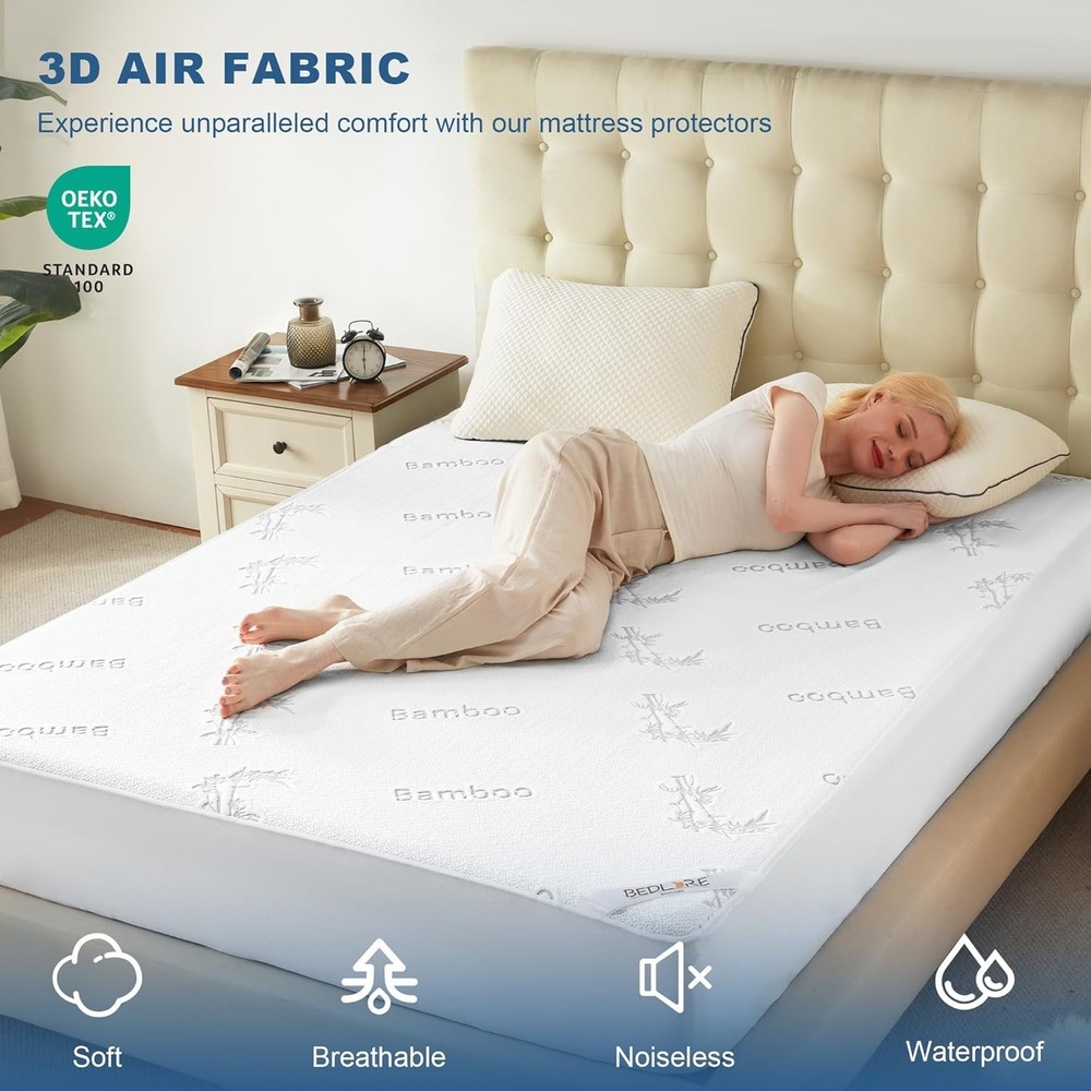 Exquisite Queen Size Waterproof Mattress Protector - Noiseless & Comfortable