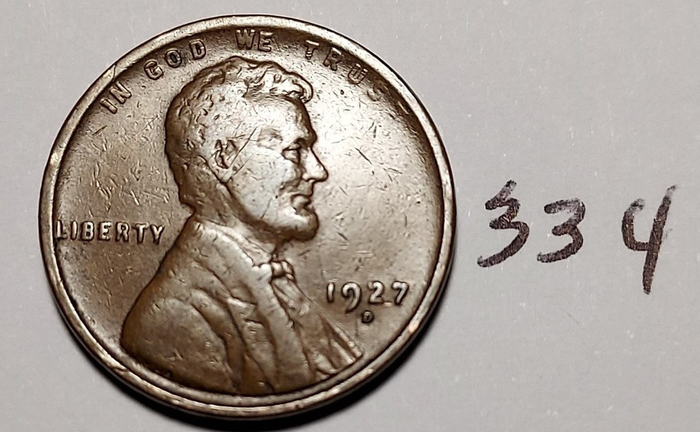 1927-D Lincoln Wheat Cent #334