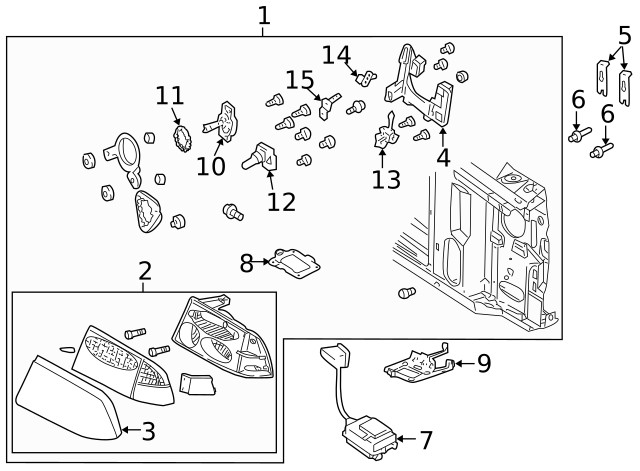 Genuine GM Headlamp Ignitor Assembly 16533056