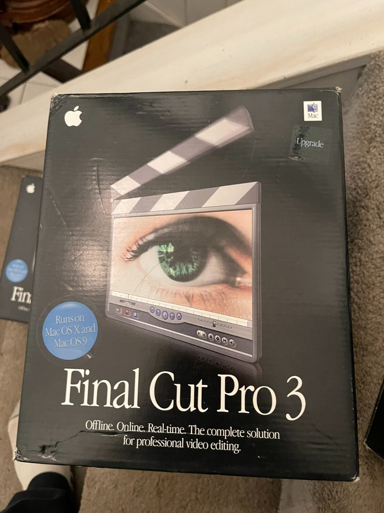 Final cut pro 3 for Mac/Apple User manuals original box complete never used