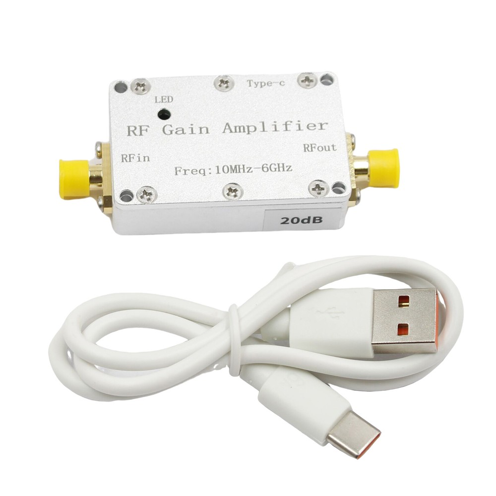 10M-6GHz RFAmplifier 20dB High Gain Driver Receiving Amplifier Receiver System B