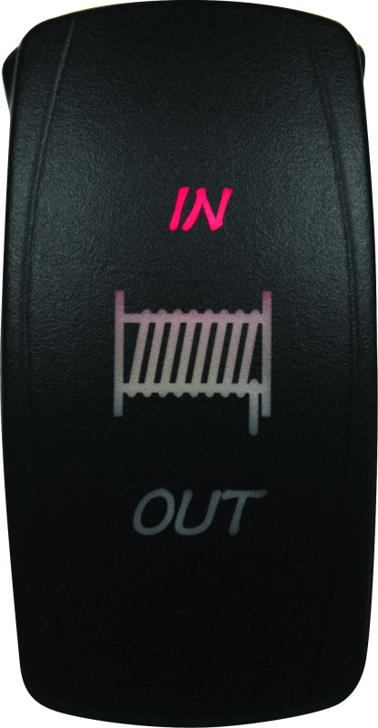 DragonFire Racing Lighted Switch Winch In/Out Red