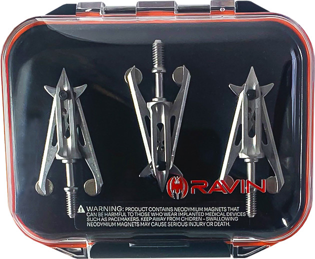 Ravin Broadhead Case Magnets Hold 6 Broadheads Durable Construction Compact R109