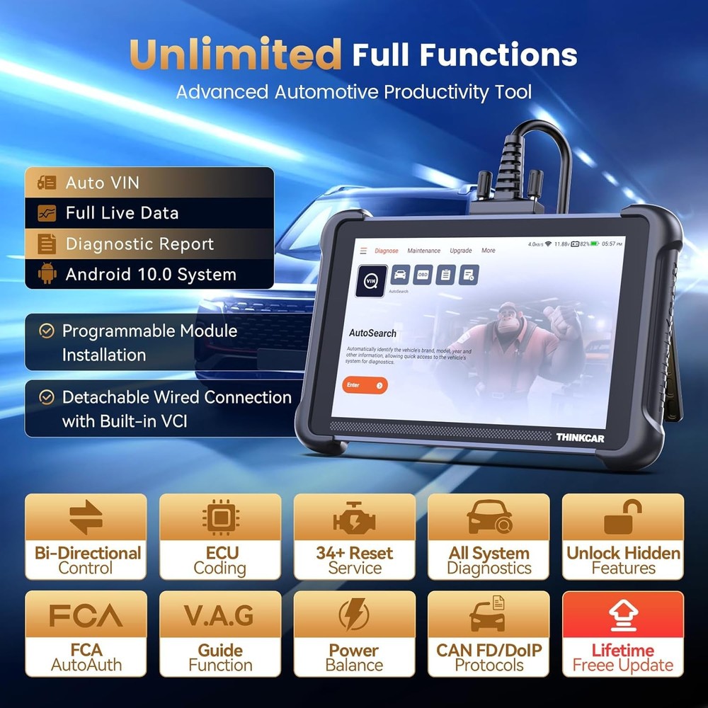 ThinkScan 689 Car System Auto Diagnostic Scanner Bidirectional Scan Key Program