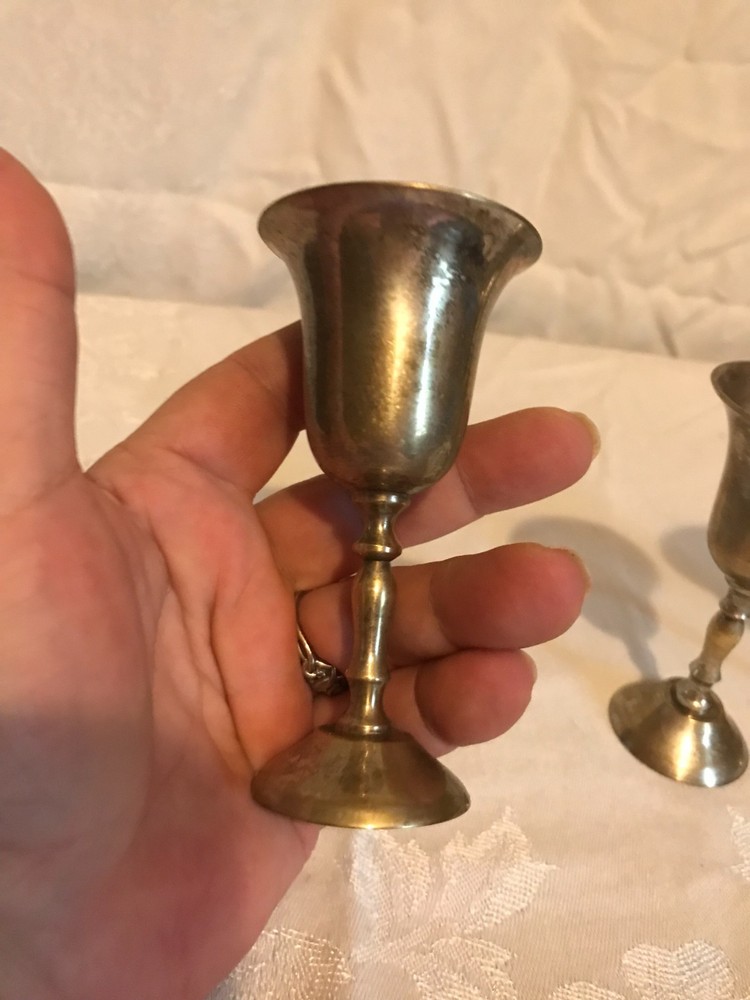 Vintage Silver Plated Cordial Cups