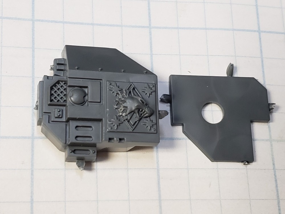 Warhammer 40k Space Wolves Bits Dreadnought Engraved Heavy Weapon Mount #54