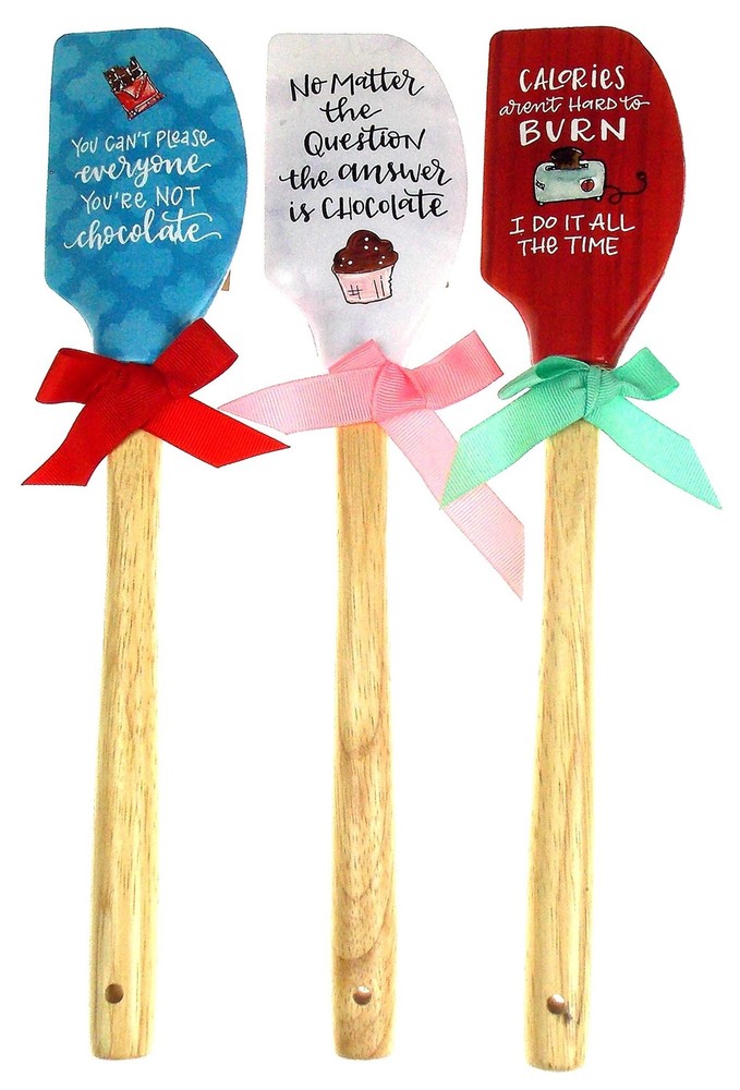 Chocolate Kitchen Spatula Gift Set Wood Calorie Question Answer Conversion Chart