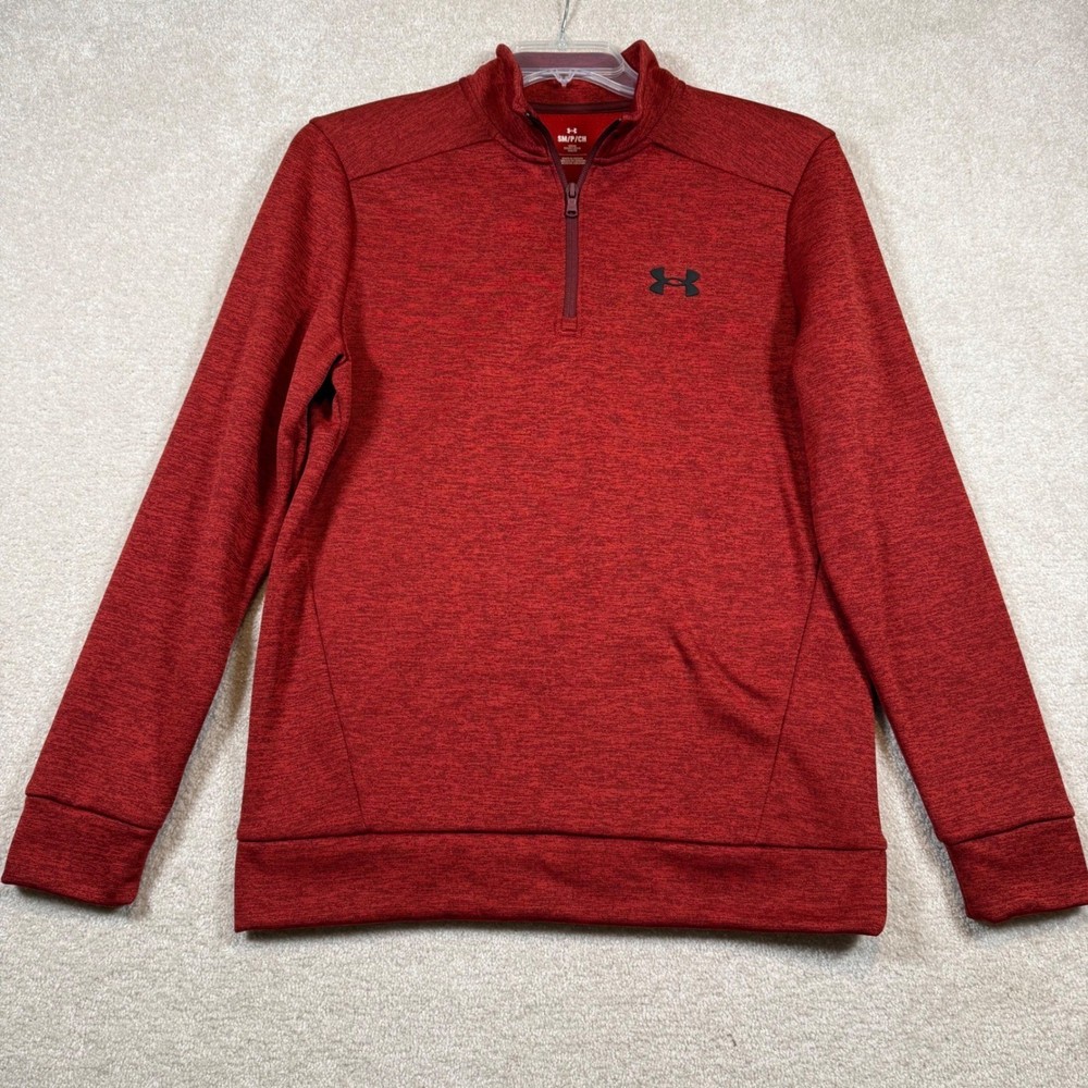 Under Armour Mens Small Pullover Quarter Zip Long Sleeve Fleece