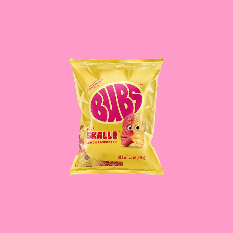 Bubs Skalle Lemon Raspberry 5.5oz (Sweden) Exotic Snacks