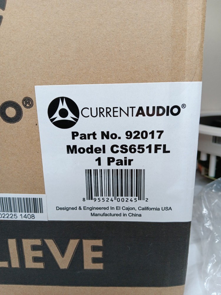Current Audio CS651FL Low Profile In-Ceiling Pt No. 92017 (PAIR)