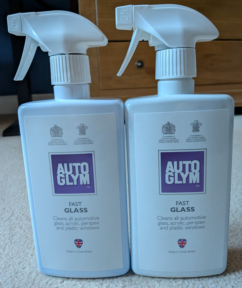 2x Autoglym Fast Glass - 500ml
