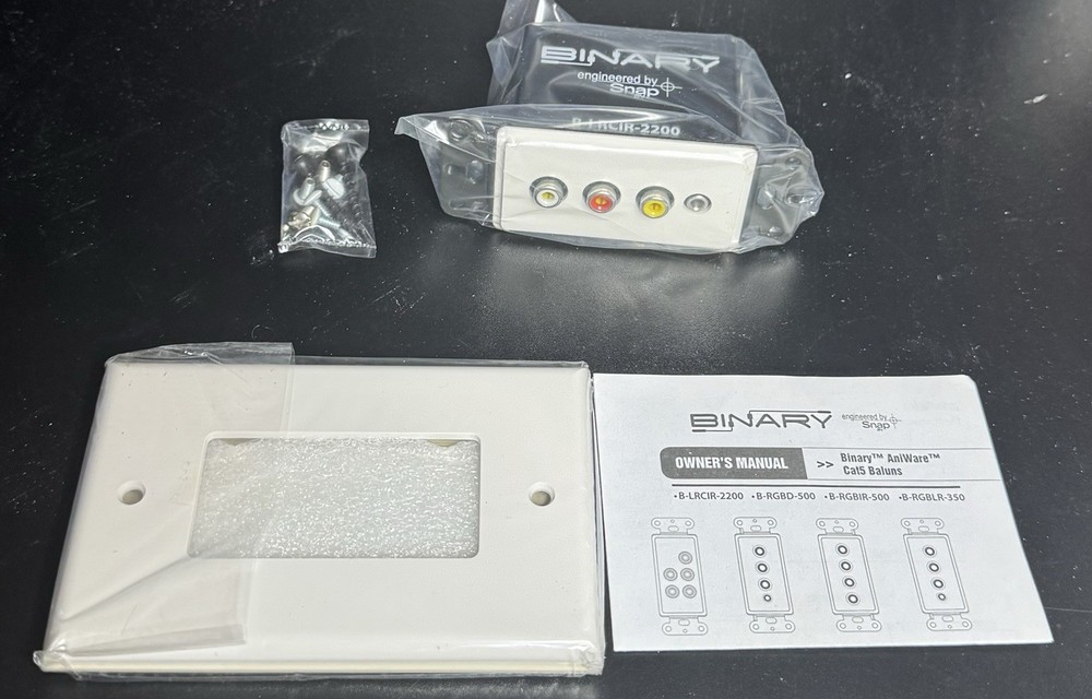 NEW - BINARY SNAP ANTIWAREBOX CAT 5 BALUN B-LRCIR-2200