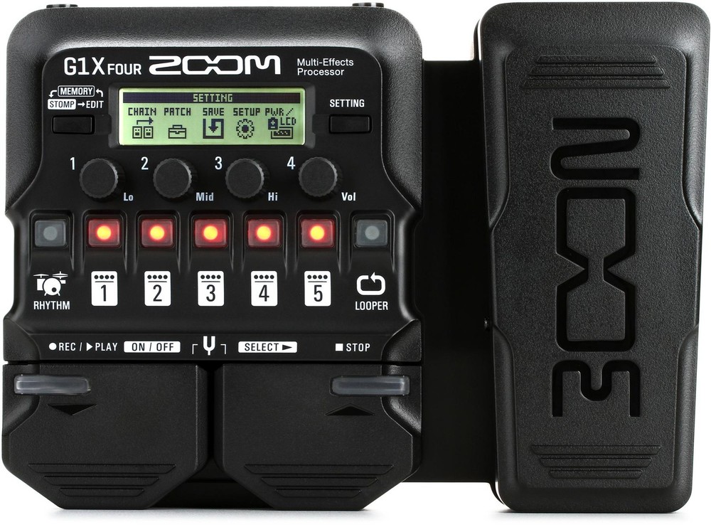 Zoom G1X FOUR Multi-effects Processor with Expression Pedal (2-pack) Bundle