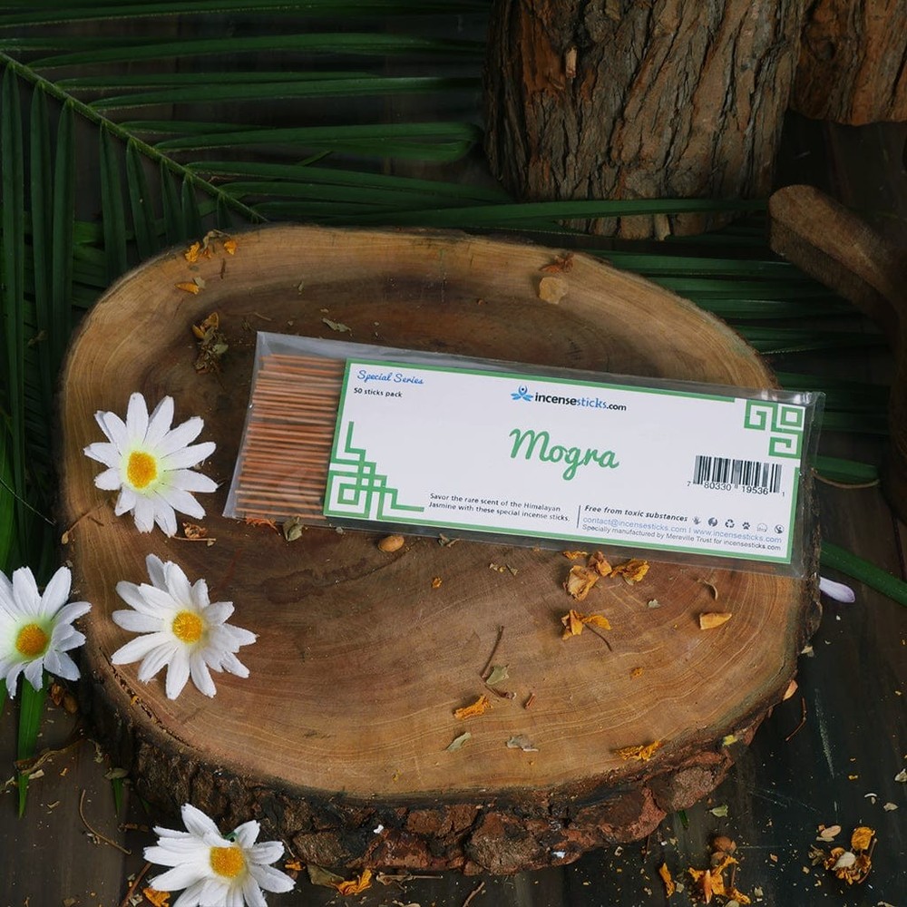 Mogra Incense 8" 50 Sticks