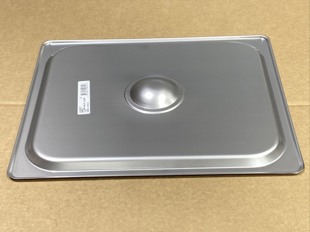 Winco SPSCH, Half-Size Solid Stainless Steel Steam Table Pan Solid Cover New