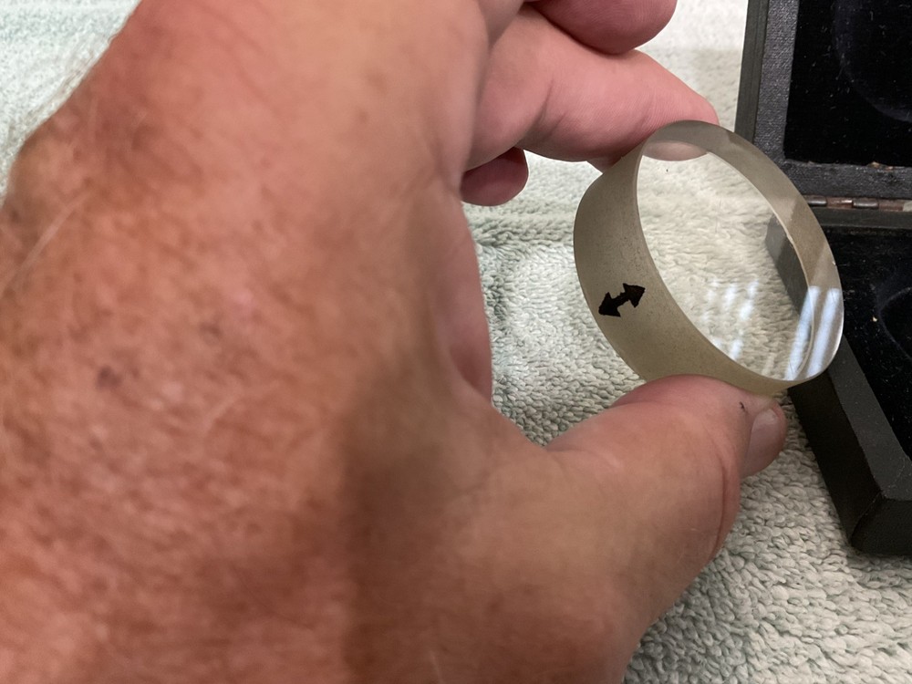 Acme Single Surface Optical Flat 2" dia. x 5/8" w/ nice old case