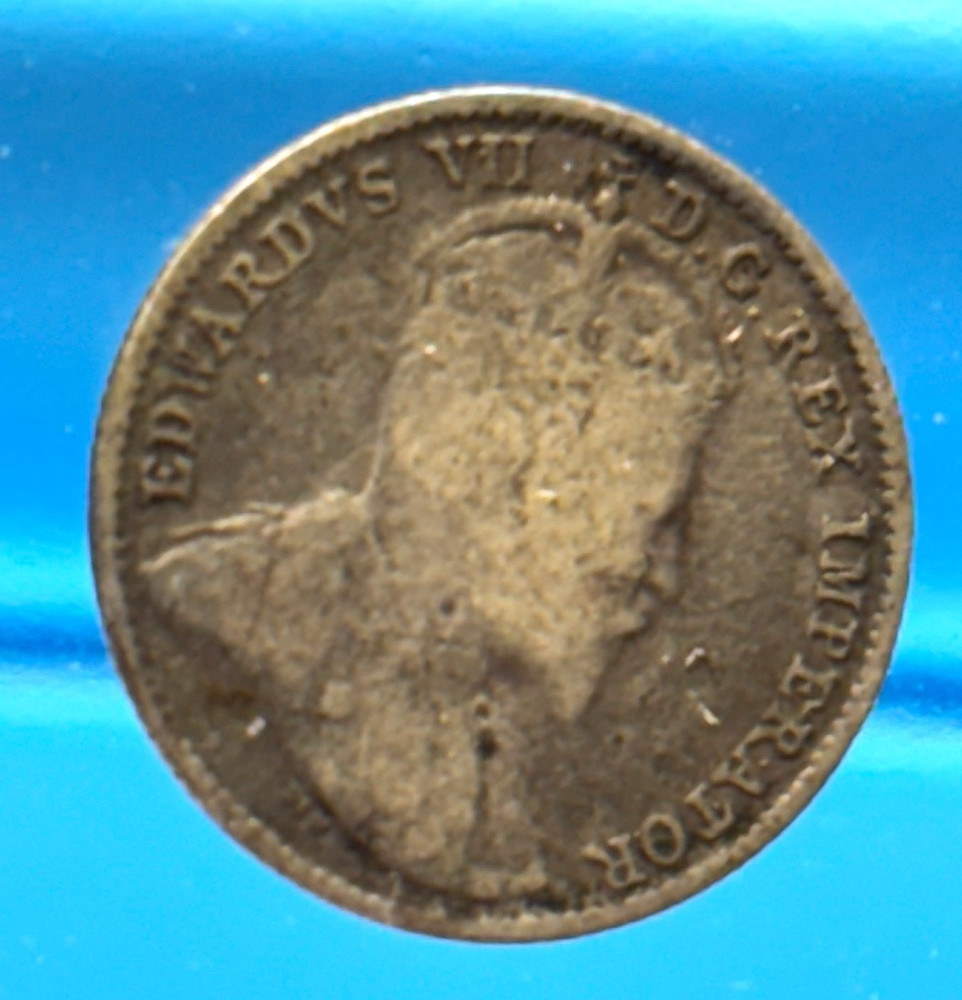 1910 Canada 5 Cents Silver King George V