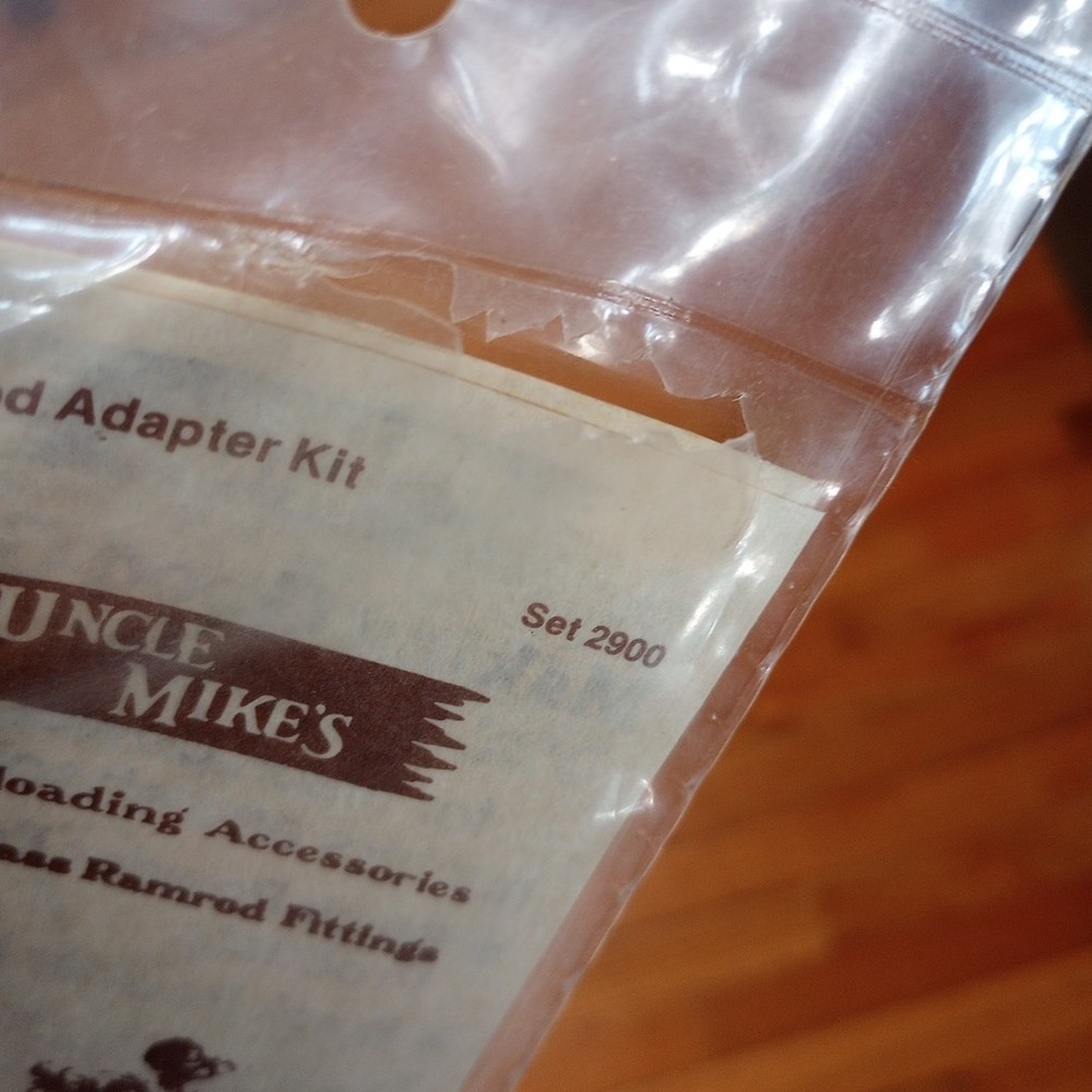 Uncle Mike's Ramrod Adapter Kit Set 2900 Muzzle Loading Solid Brass NOS