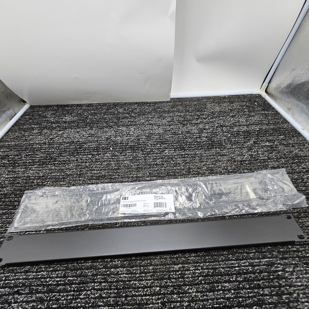 Middle Atlantic EB1 1 Space Blanking Panel Black Durable for 19" Rack Mounts