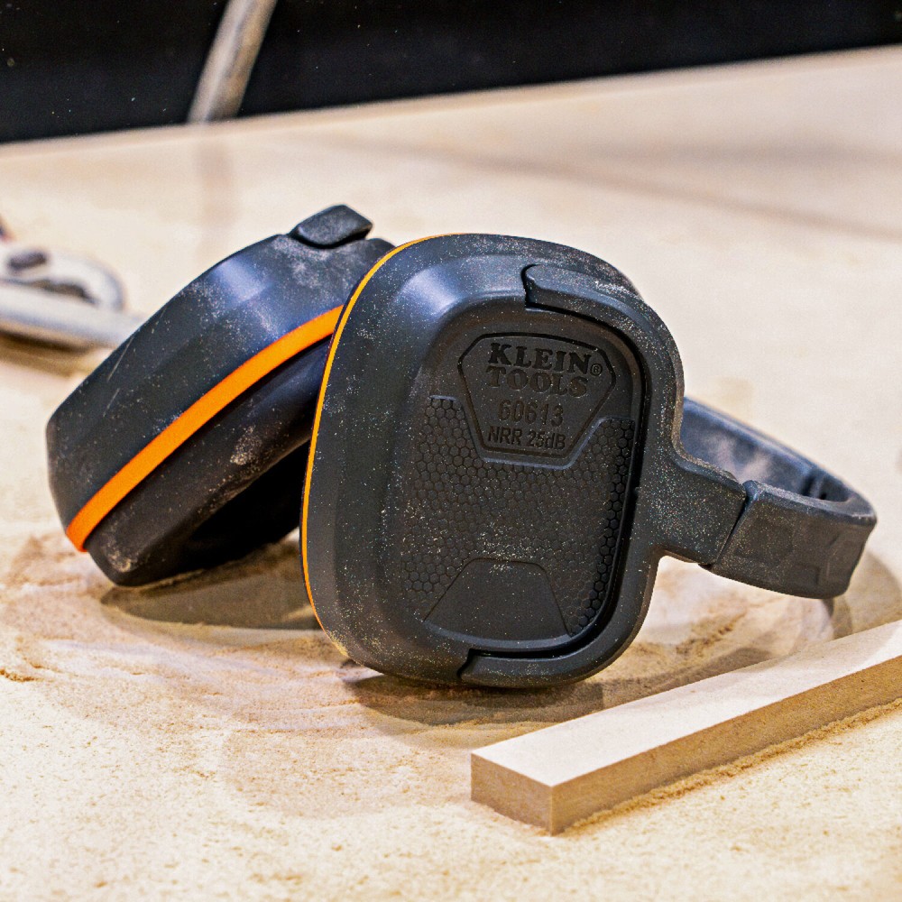 Klein Tools 60613 Behind-the-Head Earmuffs 25dB Hearing Protection, Adjustable