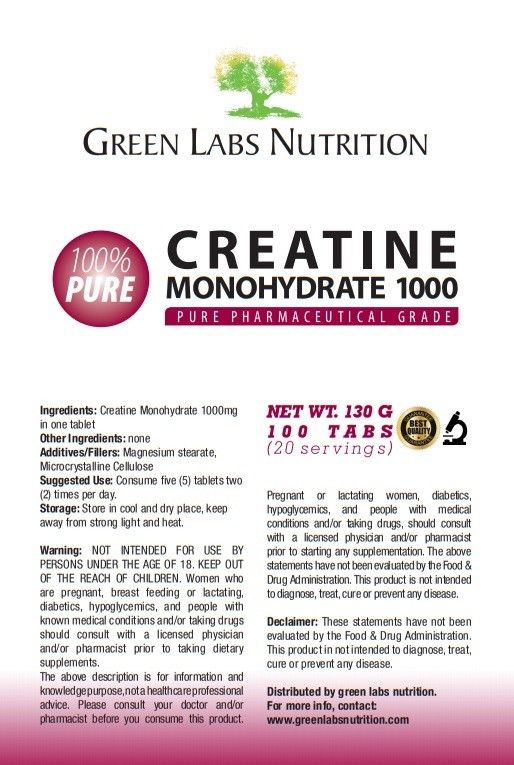 Creatine Monohydrate 1000 mg Tablets – Strength, Muscle, Power & Performance