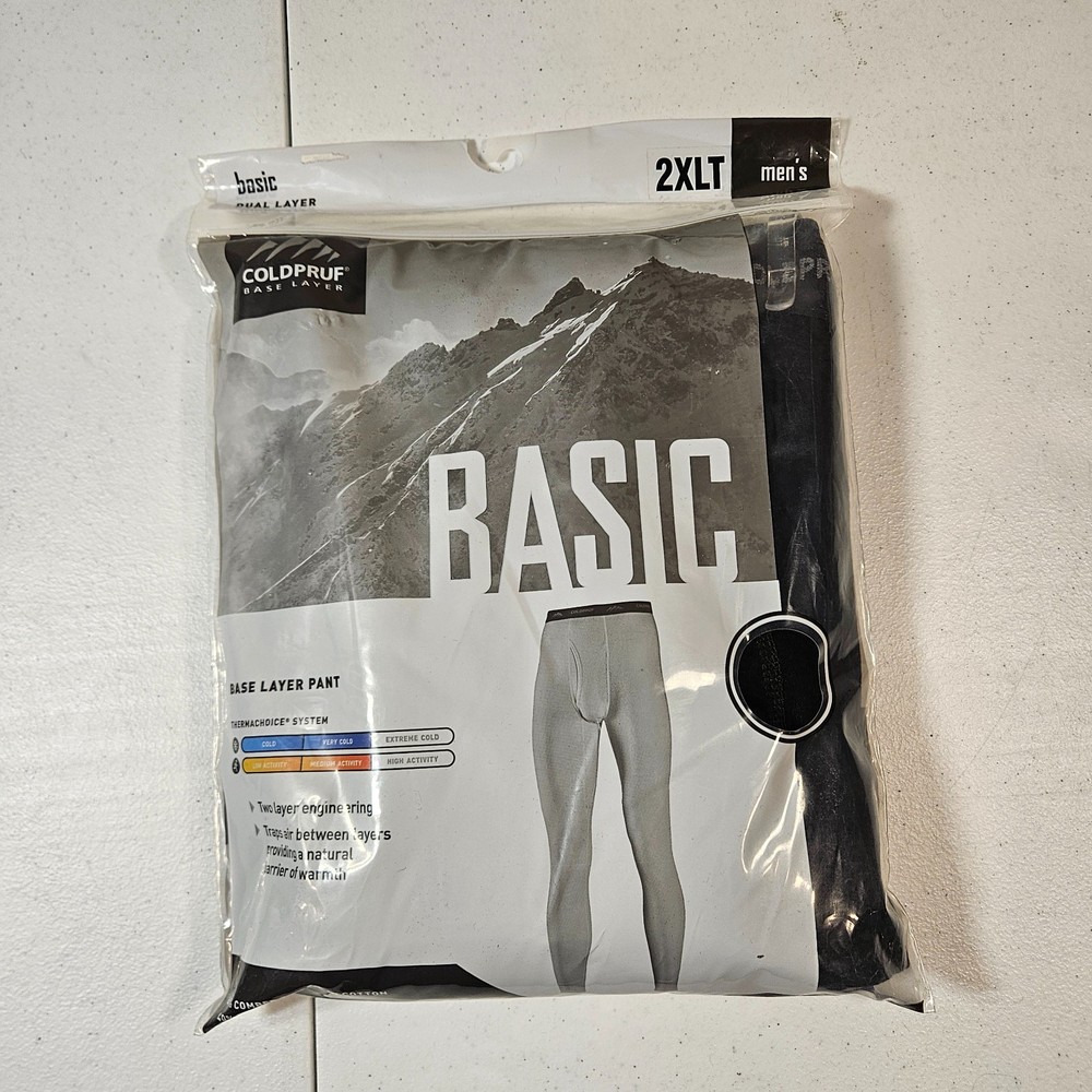 Men's 2XLARGE TALL Coldpruf Base Layer Bottom Basic Brand New