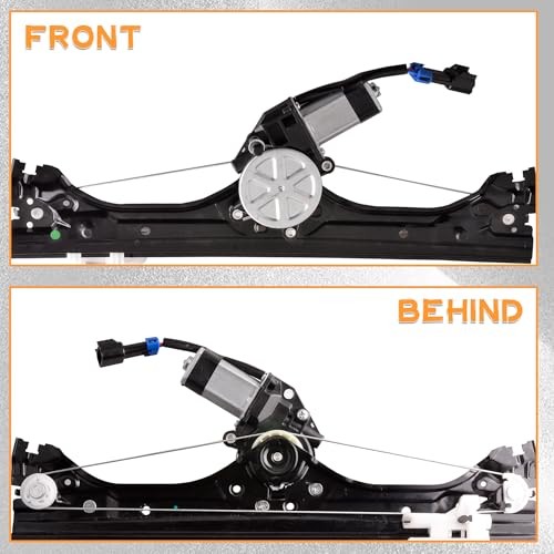 Front Right Passenger Side Power Window Regulator with Fiat 500 Passenger Side