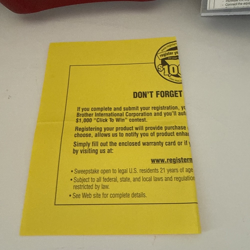 Brother P-Touch PT-70 Label Maker Printer Red Tested